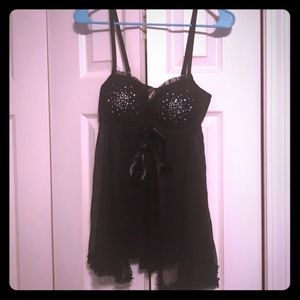 VS Lingerie babydoll top with jewel detail
